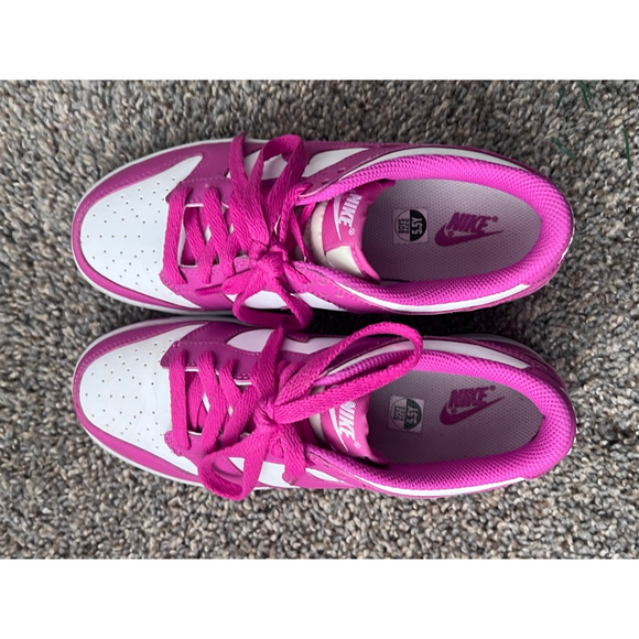 Nike Dunk Low Active Fuchsia Pink White FJ0704-100 (Size 5.5) Authentic - Picture 5 of 8